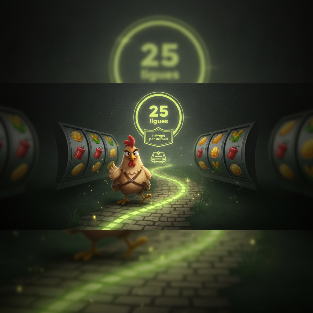Chicken Road 2 mode Moyen — 25 lignes, niveau par défaut